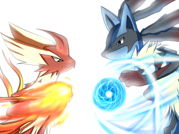 mega_evoluzione_blaziken_lucario_fan_art