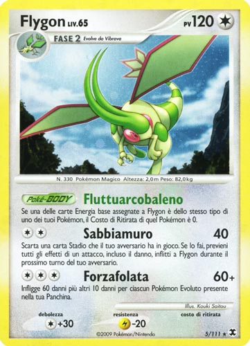Carta pokemon flygon