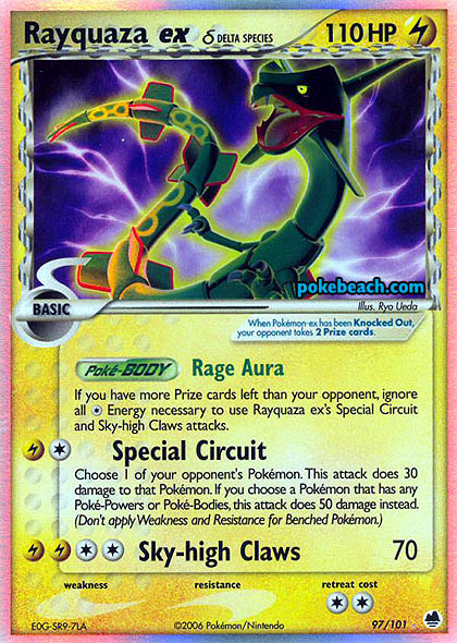 Carta pokemon rayquaza