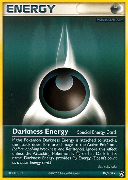 Carta pokemon energia