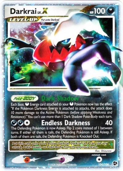 Carta pokemon darkrai livello
