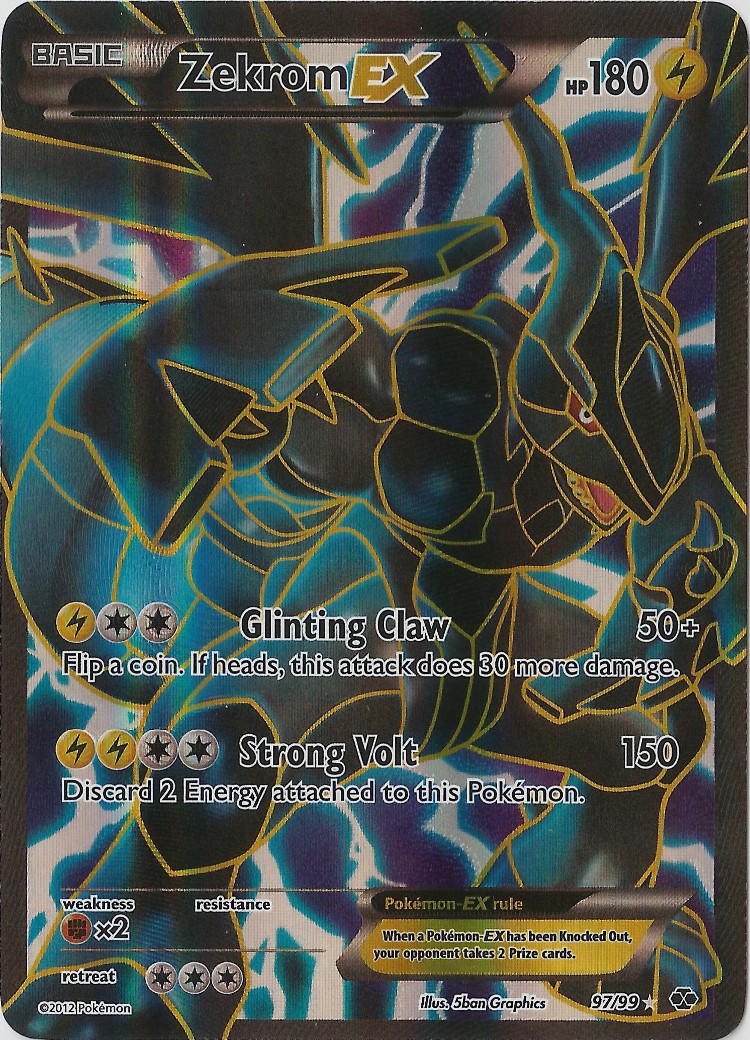 Carta pokemon di zekrom ex