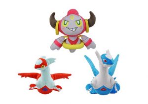 Peluche raffiguranti Hoopa Vincolato, Latias o Latios