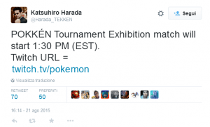 Campionati Mondiali Pokémon - tweet harada
