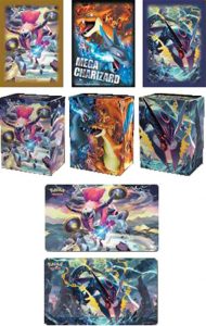 Hoopa-Unbound-Mega-Charizard-Shiny-Mega-Rayquaza-Deck-Boxes-Sleeves-Playmats