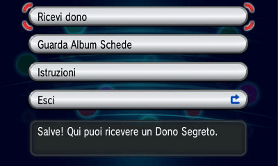 schermata dono segreto