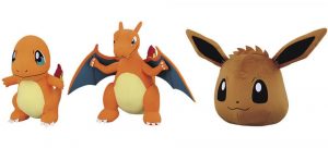 Pokémon-Center---peluche-Charmander&Charizard&Eevee