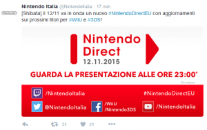 twitt nintendo direct 12 novembre