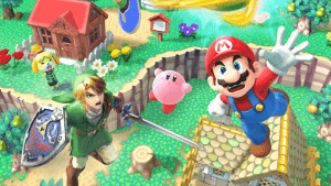 288213_Papel-de-Parede-Mario-Kirby-e-Link-Super-Smash-Bros_600