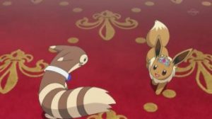 Episodio XYZ012 - Eevee interagisce con altri Pokémon
