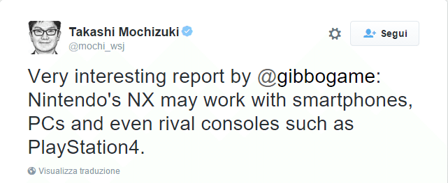 Nintendo NX rumor Takashi Mochizuki