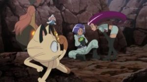 Episodio XYZ013 ~ Il Team Rocket fugge col Pokémon misterioso