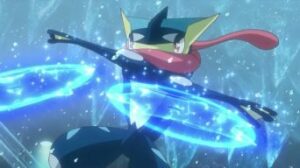 Episodio XYZ027 - Greninja usa Acqualame