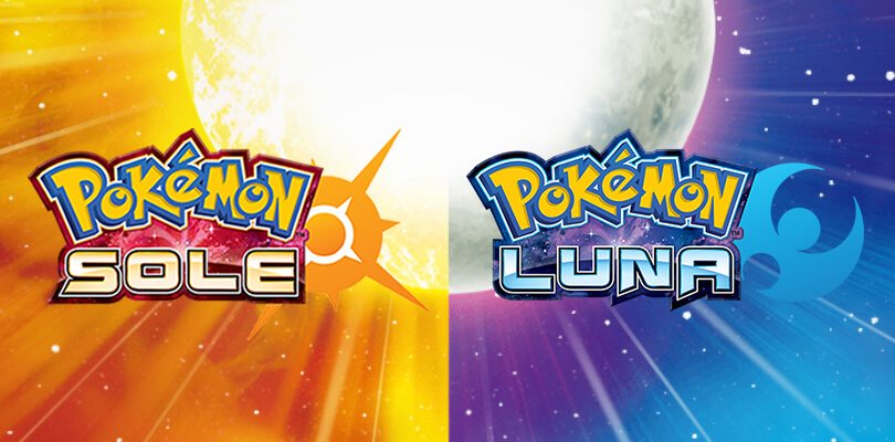 Pokémon Sole e Luna con sfondo