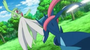 Pokémon XYZ025 - Greninja colpisce Gardevoir