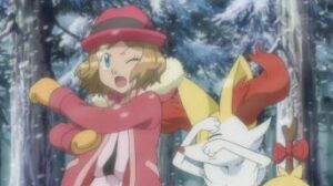 Pokémon XYZ028 - Serena e Braixen