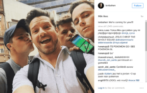 Ian Bohen, Ryan Kelley, Max Carver e Charlie Carver si dedicano a Pokémon GO