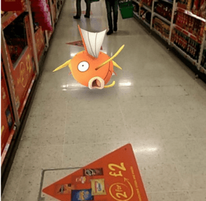 Magikarp Pokémon GO Supermercato