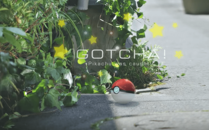 Pokémon GO cattura di Pikachu