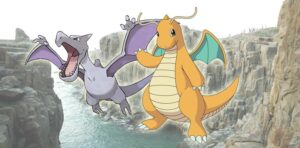 falesie tojinbo dragonite aerodactyl