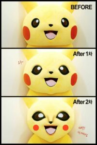 pikachu before after
