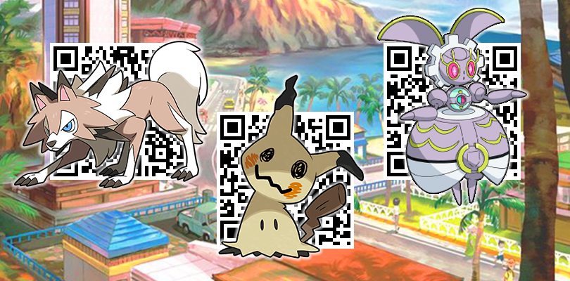 Guida Tutti I Codici Qr Per Scoprire I Pokemon Di Alola Pokemon Millennium