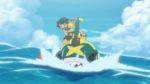 riassunto sole-e-luna-primo-episodio-ash-pikachu-e-sharpedo