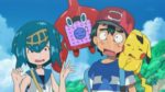 quinto-episodio-di-Pokémon-sole-e-luna-ash-pikachu-rotom-e-suiren-bagnati