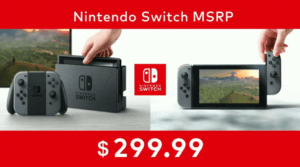 Nintendo Switch prezzo Stati Uniti