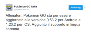 tweet pokémon go