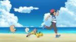 SM015 - Ash e Rockruff corrono sulla spiaggia