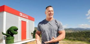 John Cena, WWE Superstar, hosts Nintendo Switch in Unexpected Places for the Nintendo Switch system on February 23, 2017 at Blue Cloud Movie Ranch in Santa Clarita, California.