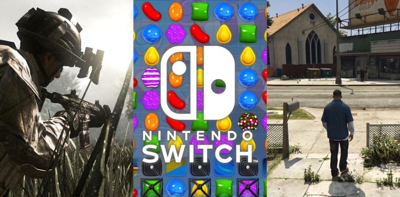 GTA, Call of Duty e Candy Crush sbarcheranno su Nintendo Switch?
