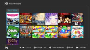 Nintendo Switch menu Tutti i Software