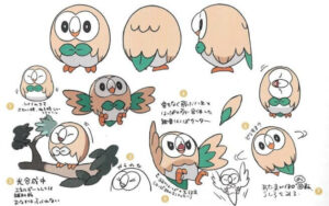 Rowlet concept art