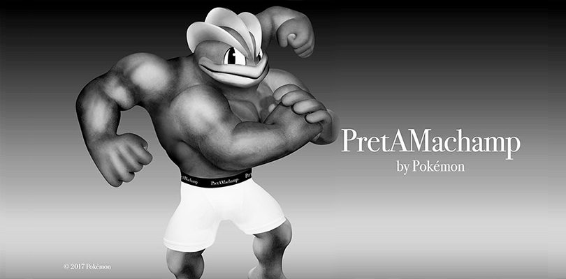 Machamp indossa le mutande e diventa il protagonista di una pubblicità per intimo