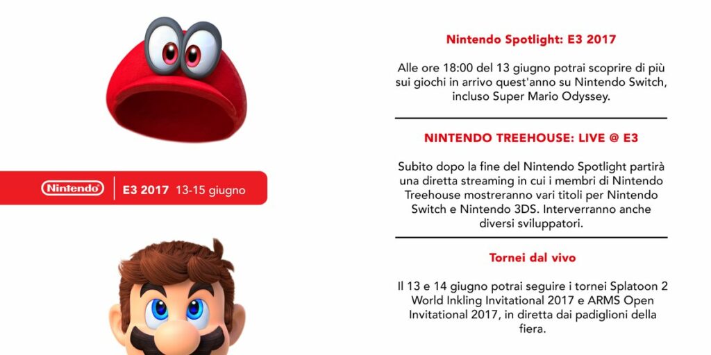 Programma Nintendo E3 2017