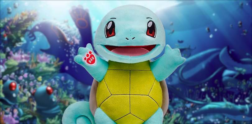 Arriva il peluche di Squirtle da Build-a-Bear Workshop
