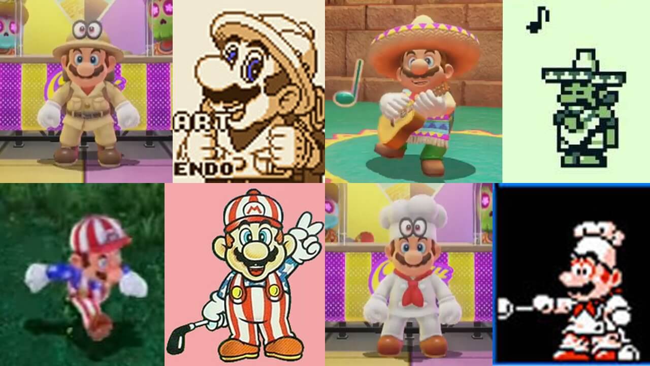 I costumi in Super Mario Odyssey fanno riferimento a titoli del passato