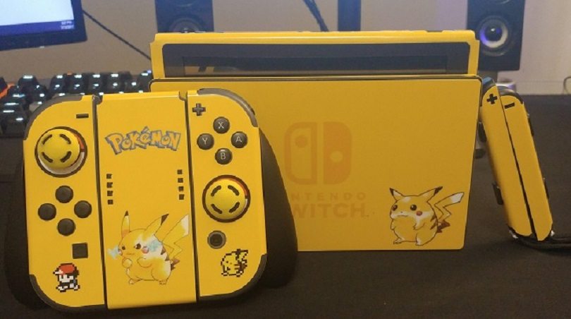 Una nuova ed elettrizzante personalizzazione di Nintendo Switch a tema Pokémon Giallo