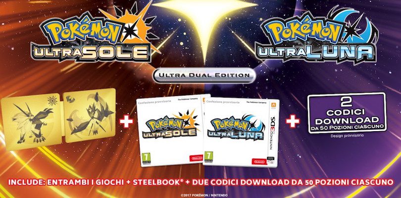 Annunciate le edizioni limitate di Pokémon Ultrasole e Ultraluna in arrivo in Italia