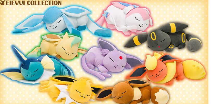 Nuove linee e peluche dedicati a Eevee e Pikachu arrivano nei Pokémon Center