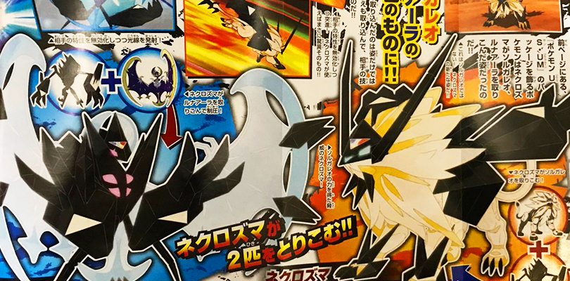 CoroCoro svela dettagli sulle fusioni di Necrozma con Solgaleo e Lunala