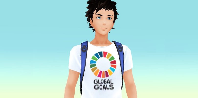 Scopri la nuova T-shirt Global Goals disponibile su Pokémon GO