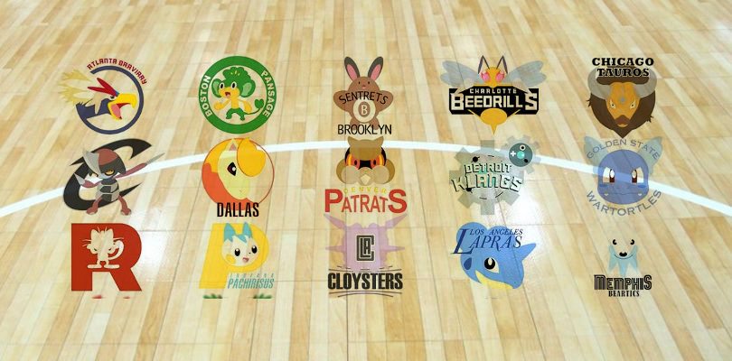 Ecco i loghi delle 30 squadre NBA a tema Pokémon