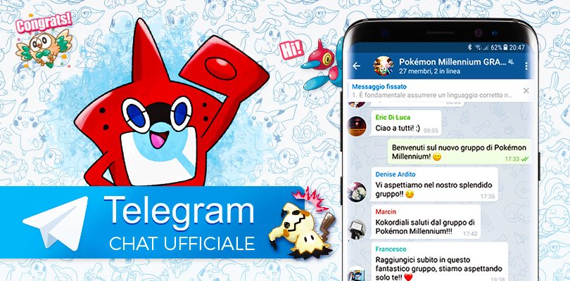 Apre il gruppo Telegram per messaggiare con i nostri utenti!