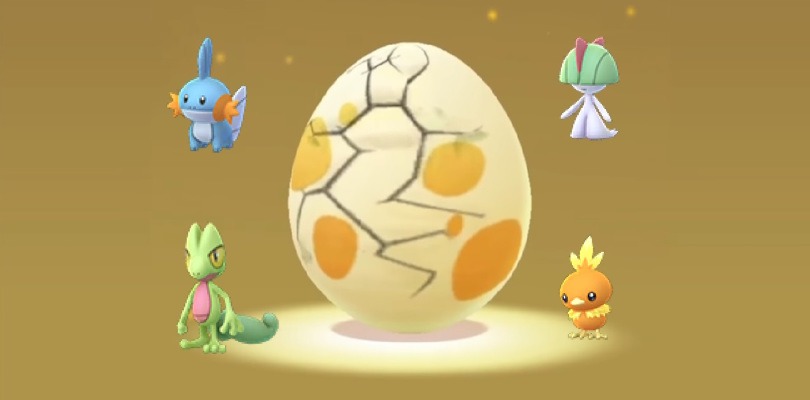 Treecko, Torchic, Mudkip e altri Pokémon di Hoenn ora si schiudono dalle Uova di Pokémon GO