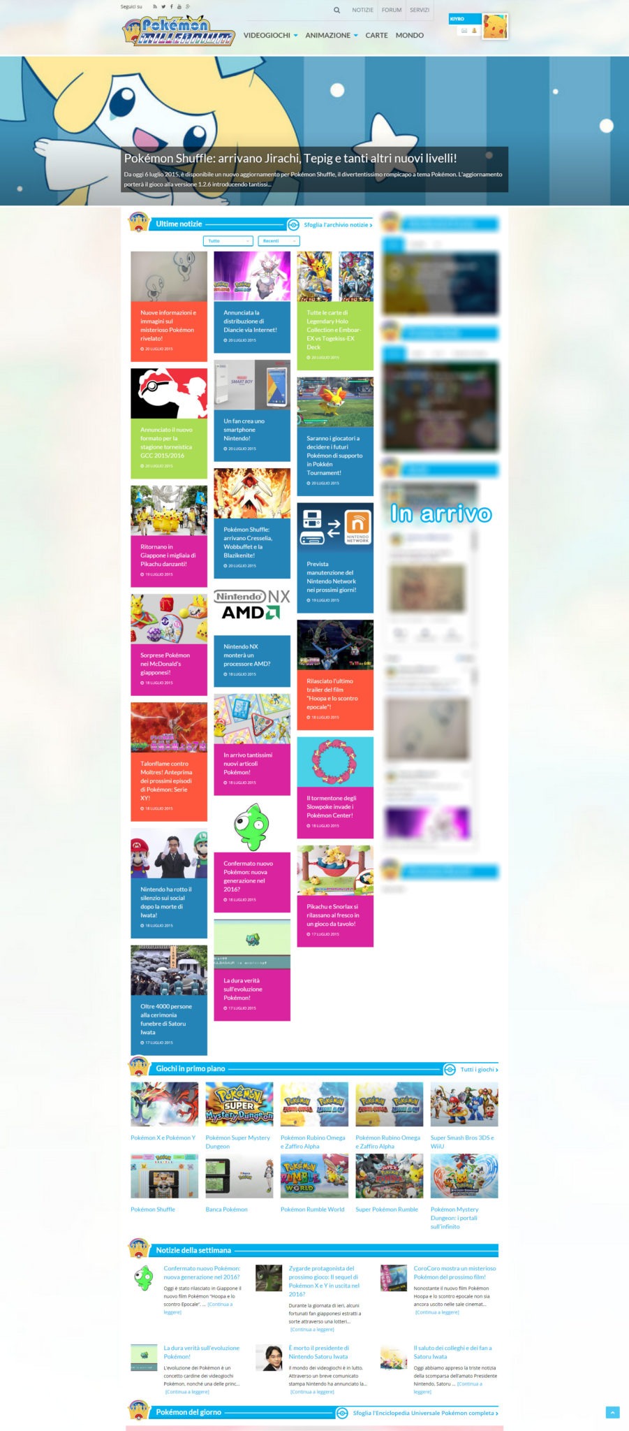 Scopriamo insieme il nuovo Pokémon Millennium: notizie e contenuti in homepage!