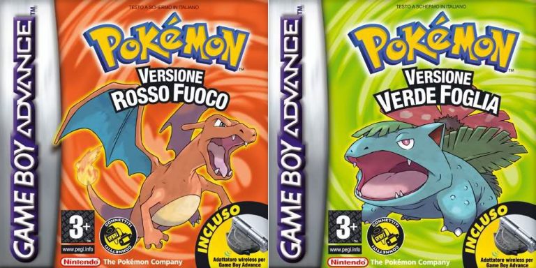 Pokémon Rosso Fuoco Per Game Boy Advance – Originale Italiano PAL – Adesivo Perfetto