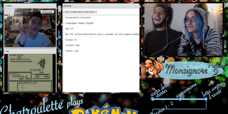 [VIDEO] Chatroulette gioca a Pokémon!